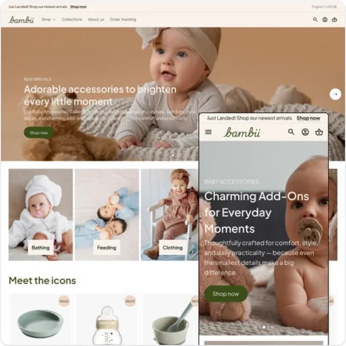 Baby and kids store template