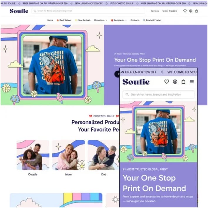 Personalized prints store template